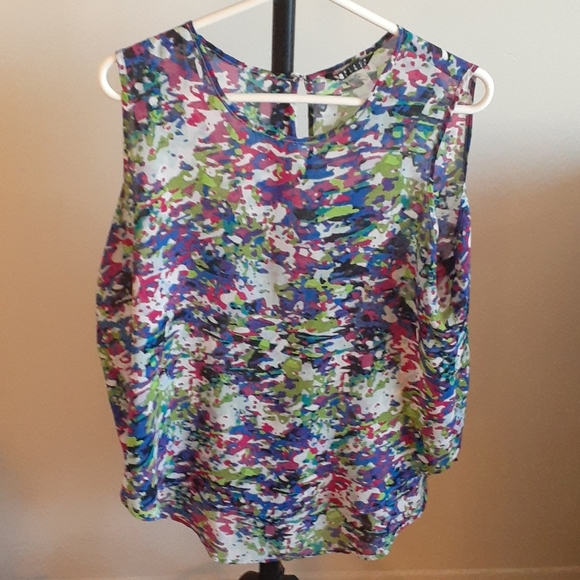 Black Label Colourful Patterned Tank Top - Women's Size Large - Picture 1 of 4